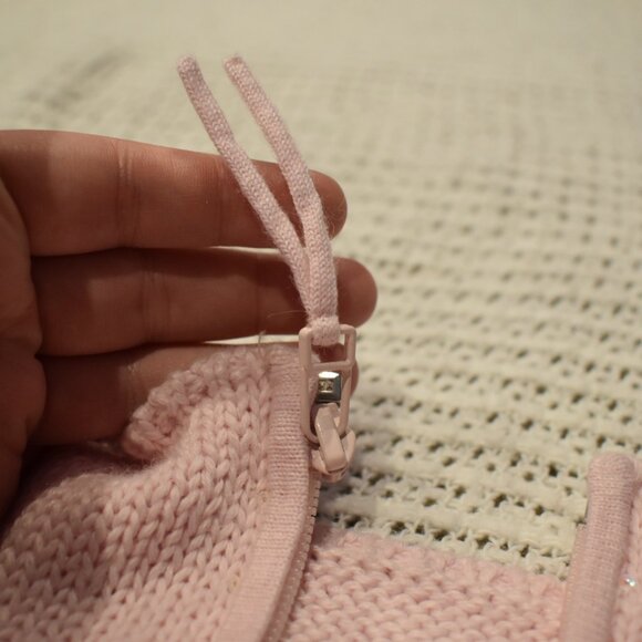 Pastel pink Tabi International sweater cardigan with embroidery - Picture 6 of 9